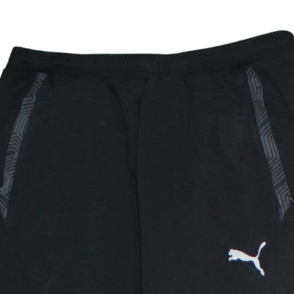 Puma Men's Black Jogger Trousers L Regular Fit Fleece Activewear