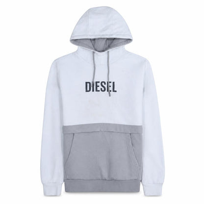Mens UK Size M Diesel White Pullover Hoodie