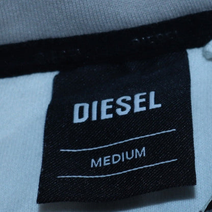 Mens UK Size M Diesel White Pullover Hoodie