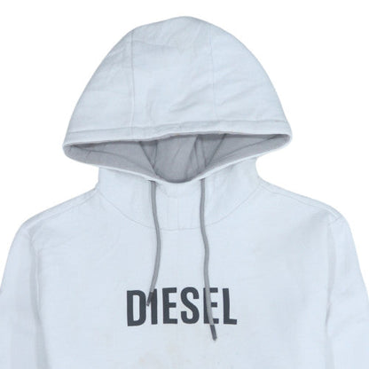 Mens UK Size M Diesel White Pullover Hoodie