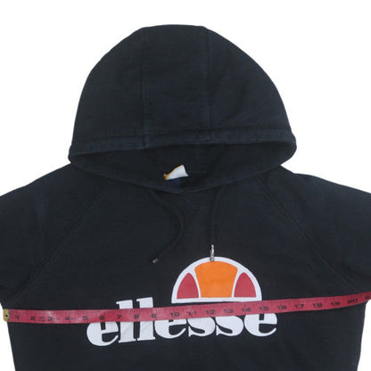 Womens UK Size M Ellesse Black Pullover Hoodie