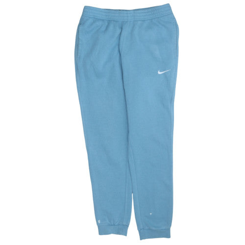 Nike Women Blue Jogger Sweatpants M Fleece Tapered Fit