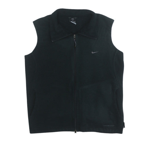 Nike Men's Black Therma-Fit Fleece Bodywarmer Waistcoat M