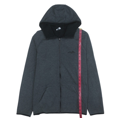 Mens UK Size L Ellesse Grey Full Zip Hoodie