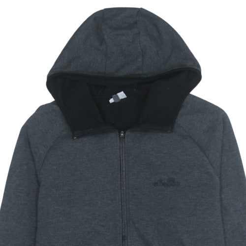 Mens UK Size L Ellesse Grey Full Zip Hoodie