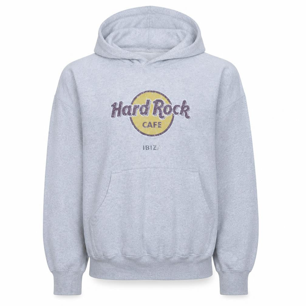 Mens UK Size M Hard Rock Cafe Grey Pullover Hoodie