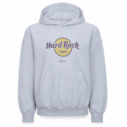 Mens UK Size M Hard Rock Cafe Grey Pullover Hoodie