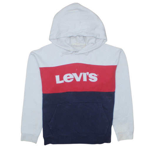 Mens UK Size M Levi's Multicoloured Pullover Hoodie