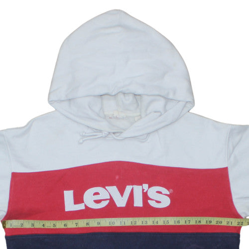 Mens UK Size M Levi's Multicoloured Pullover Hoodie