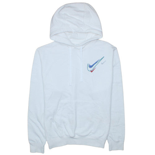 Mens UK Size M Nike White Pullover Hoodie