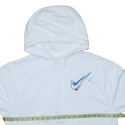Mens UK Size M Nike White Pullover Hoodie