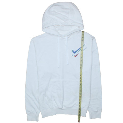 Mens UK Size M Nike White Pullover Hoodie