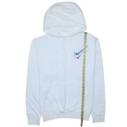 Mens UK Size M Nike White Pullover Hoodie