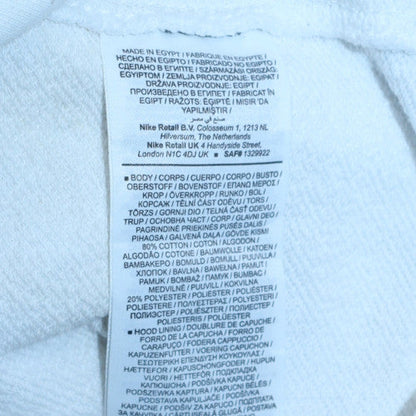 Mens UK Size M Nike White Pullover Hoodie
