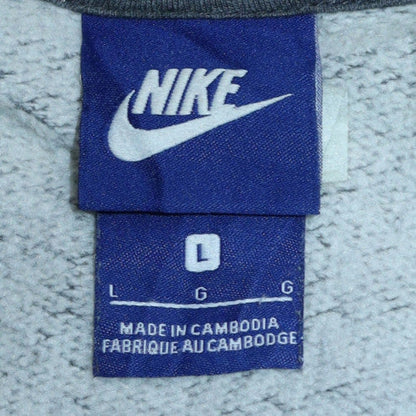 Mens UK Size L Nike Grey Full Zip Hoodie
