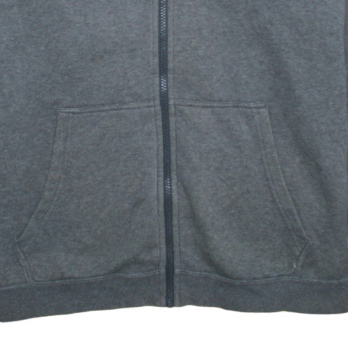 Mens UK Size L Nike Grey Full Zip Hoodie