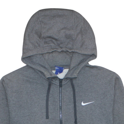 Mens UK Size L Nike Grey Full Zip Hoodie