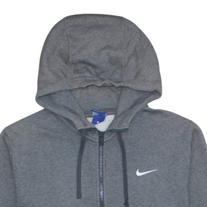 Mens UK Size L Nike Grey Full Zip Hoodie