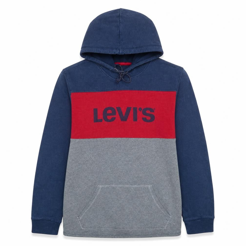 Mens UK Size M Levi's Blue Pullover Hoodie