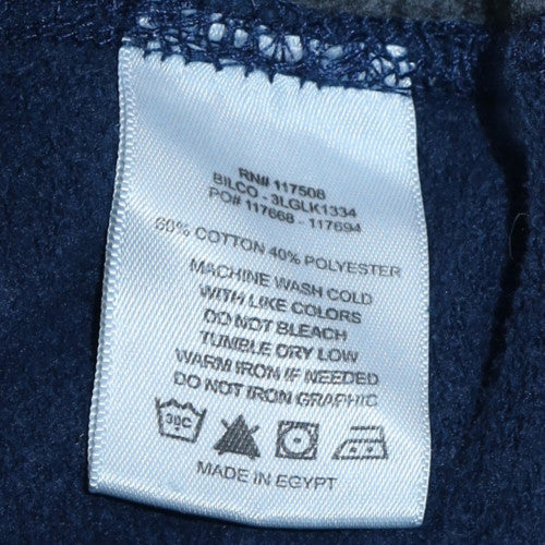 Mens UK Size M Levi's Blue Pullover Hoodie