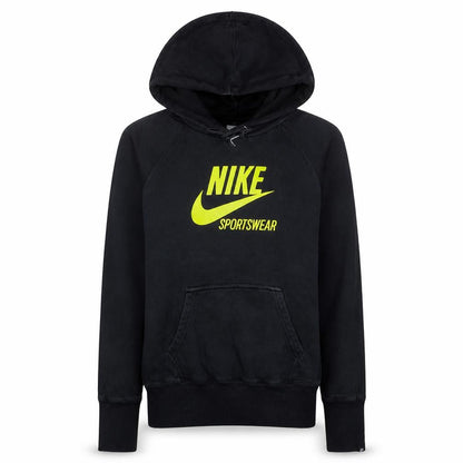 Womens UK Size 12/14 Nike Black Pullover Hoodie