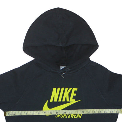 Womens UK Size 12/14 Nike Black Pullover Hoodie