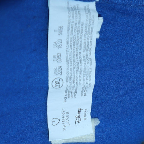 Womens UK Size 2XL Disney Blue Pullover Hoodie