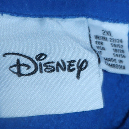 Womens UK Size 2XL Disney Blue Pullover Hoodie
