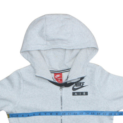 Womens UK Size XS Nike Grey Full Zip Hoodie