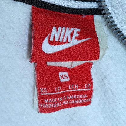 Womens UK Size XS Nike Grey Full Zip Hoodie