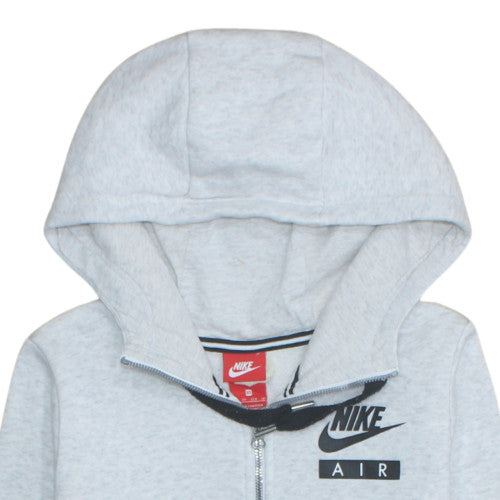 Womens UK Size XS Nike Grey Full Zip Hoodie