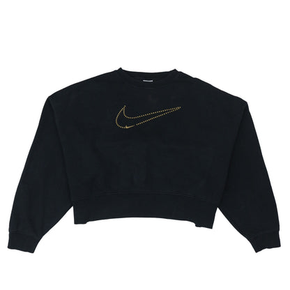 Womens UK Size S Nike Black Pullover Sweatshirt