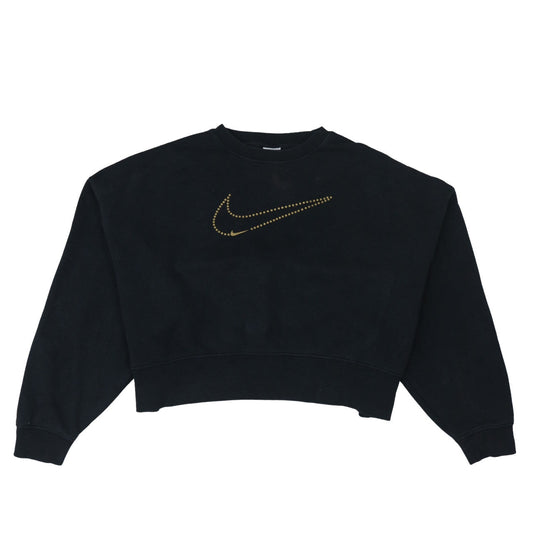 Womens UK Size S Nike Black Pullover Sweatshirt