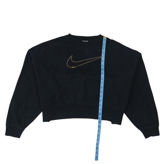 Womens UK Size S Nike Black Pullover Sweatshirt