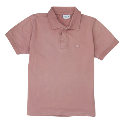 Lacoste Men's Pink Cotton Regular Fit Polo Shirt Size L
