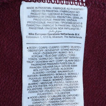 Mens UK Size S Nike Red Pullover Hoodie