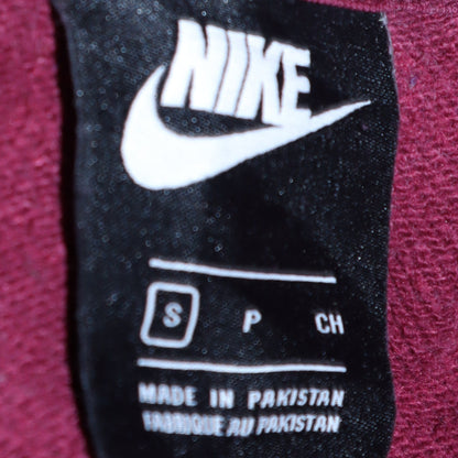Mens UK Size S Nike Red Pullover Hoodie