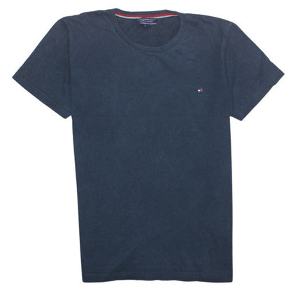 Tommy Hilfiger Men's Navy Blue Cotton Crew Neck T-Shirt Size M