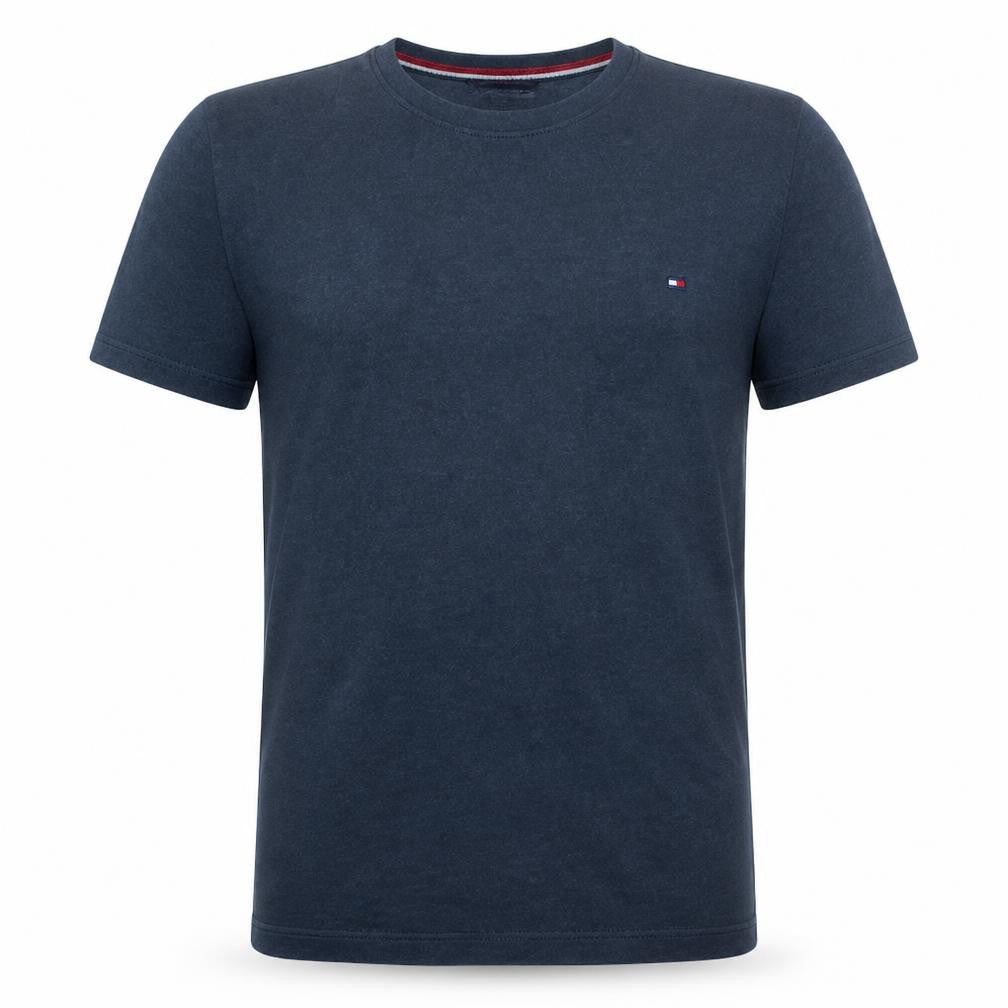 Tommy Hilfiger Men's Navy Blue Cotton Crew Neck T-Shirt Size M