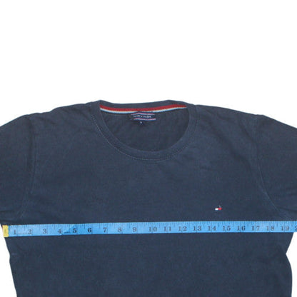 Tommy Hilfiger Men's Navy Blue Cotton Crew Neck T-Shirt Size M