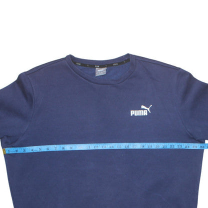 Mens UK Size XL Puma Blue Pullover Sweatshirt