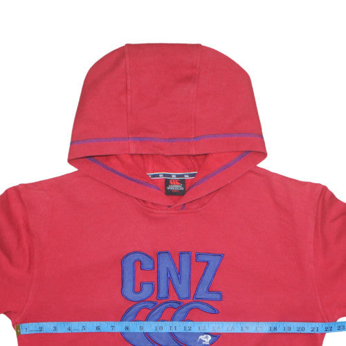 Mens UK Size S Canterbury of New Zealand Red Pullover Hoodie