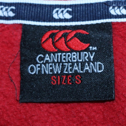 Mens UK Size S Canterbury of New Zealand Red Pullover Hoodie