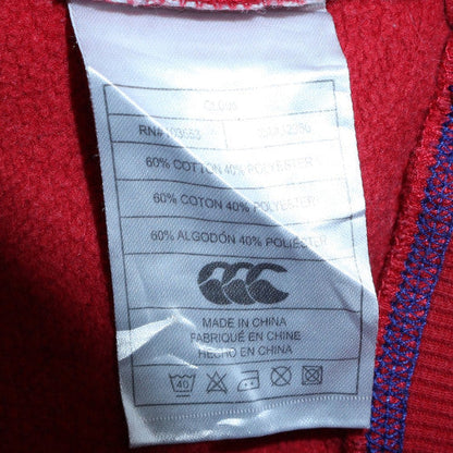 Mens UK Size S Canterbury of New Zealand Red Pullover Hoodie