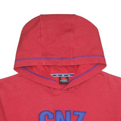 Mens UK Size S Canterbury of New Zealand Red Pullover Hoodie