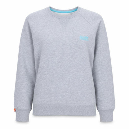 Womens UK Size S Superdry Grey Pullover Sweatshirt
