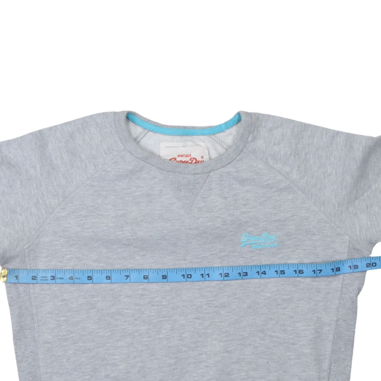 Womens UK Size S Superdry Grey Pullover Sweatshirt