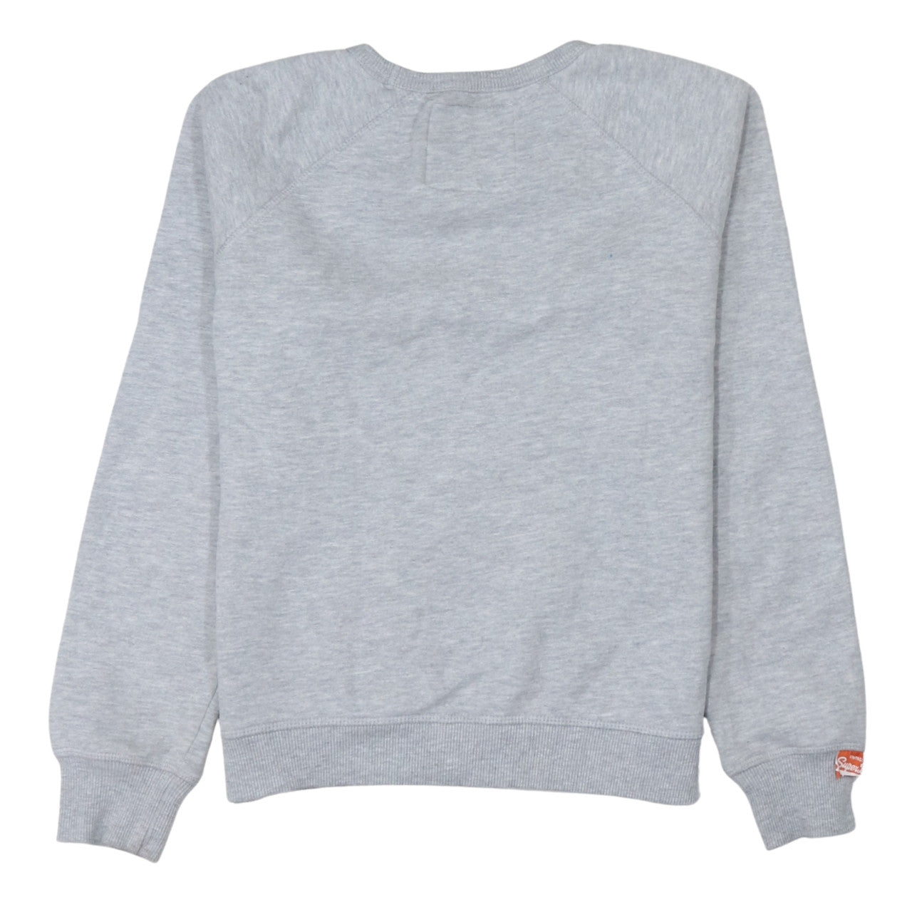 Womens UK Size S Superdry Grey Pullover Sweatshirt