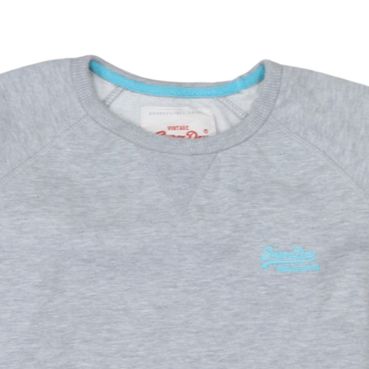 Womens UK Size S Superdry Grey Pullover Sweatshirt