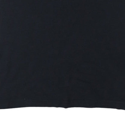 Champion Men's Black Small Cotton Crew Neck Sports T-Shirt